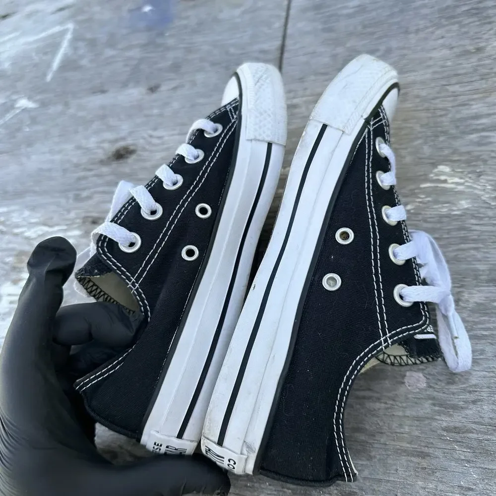 Converse Men’s 3.5 Women’s 5.5 Shoes Chuck Taylor All Star Low Top Black - BP